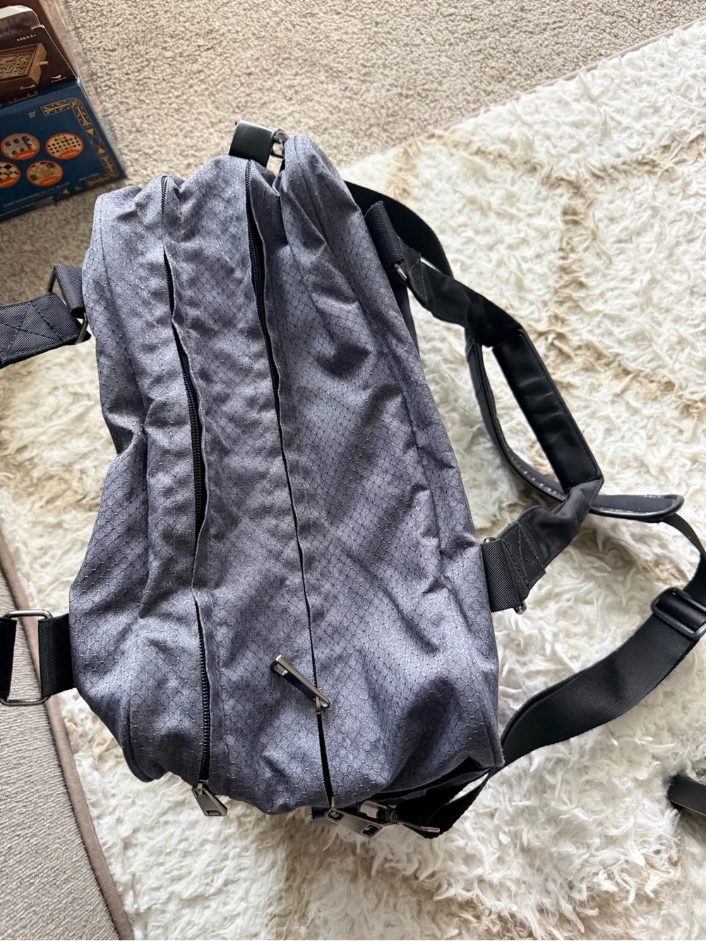 Orangetheory Gray and Black Duffel Bag